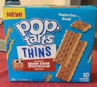 Pop tarts minces glacées à saveur de cassonade épistouflante