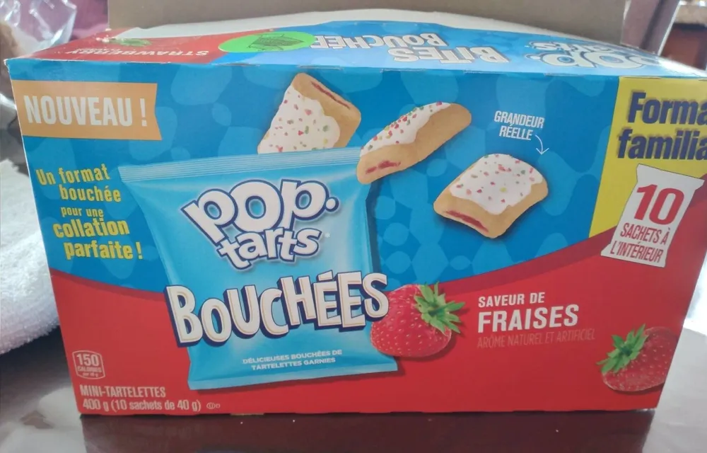Pop-tarts bouchées saveur fraise