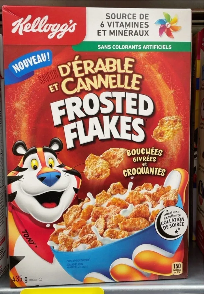 Frosted flakes érable et cannelle
