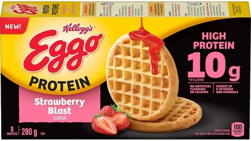 Protein Waffles Strawberry Blast