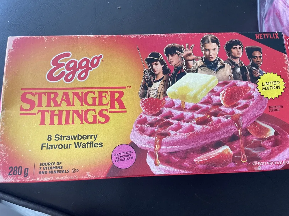 Wafles Strawberry Stranger Things