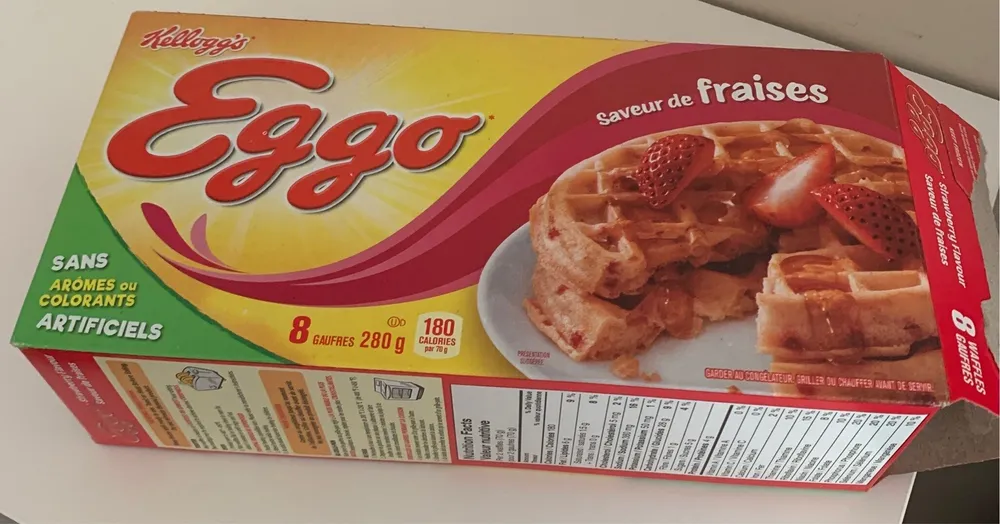 Gaufres Surgelées (fraises )