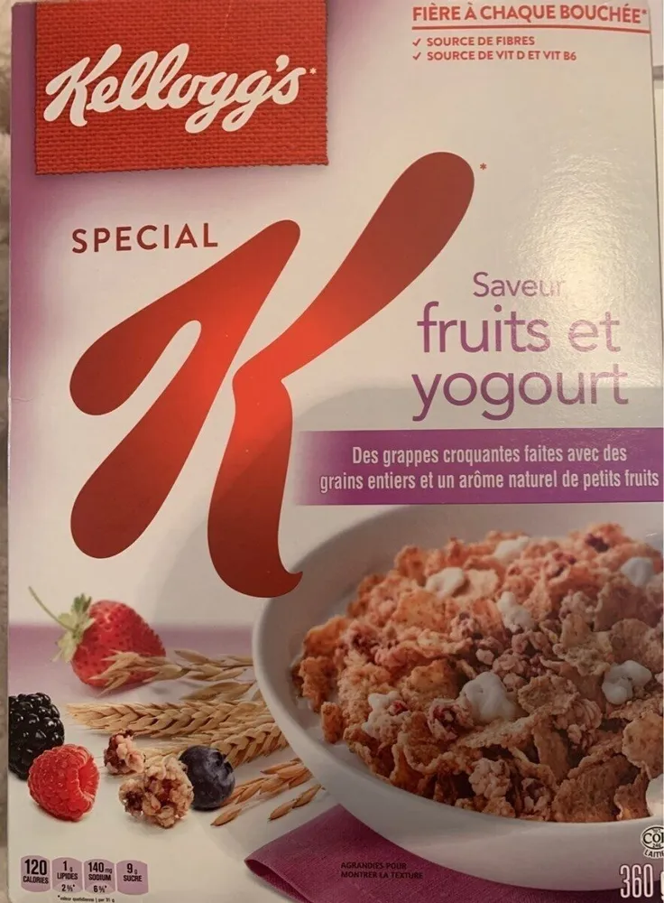 Céréales Spécial K (fruits & Yogourt)