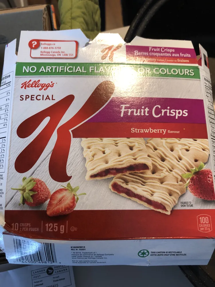 Barres Croquantes Aux Fruits Spécial K (fraises)