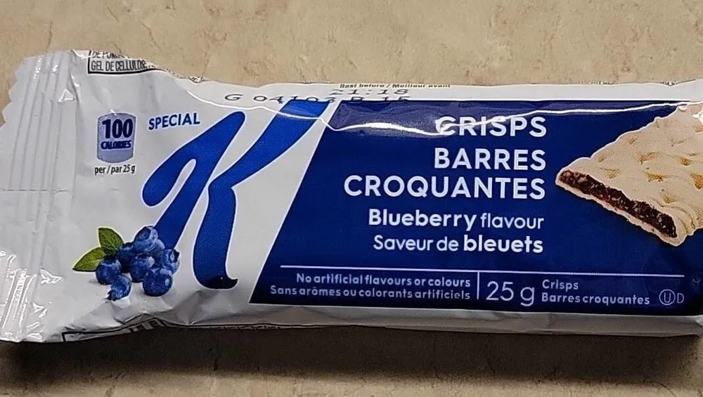 Blueberry flavourful crisp