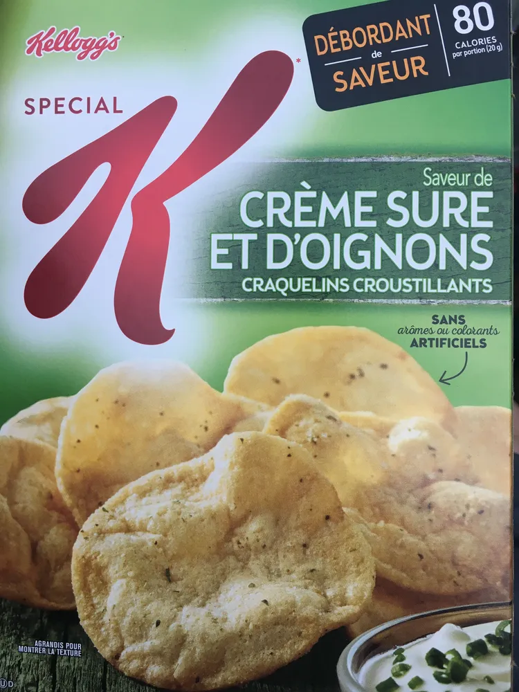 Kelloggs special k cracker chips sour cream