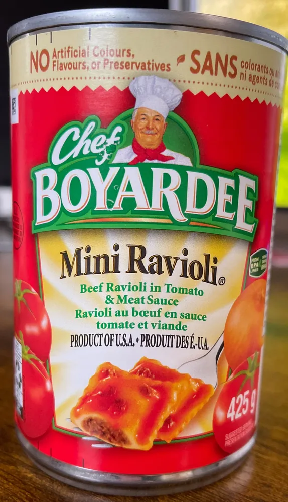 Mini Ravioli Beef Ravioli in Pasta Sauce