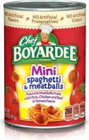 Mini spaghetti and meatballs