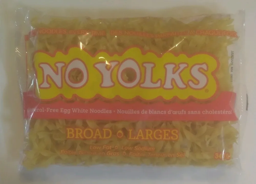 Cholesterol-Free Egg White Noodles Broad Noodles