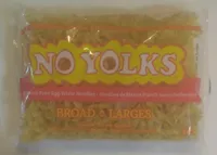 Cholesterol-Free Egg White Noodles Broad Noodles