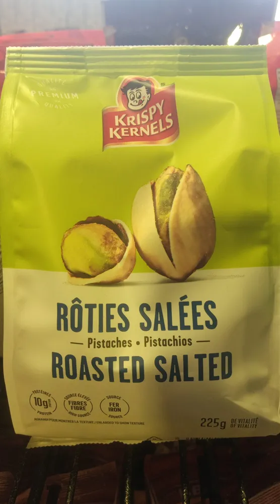 Pistaches roties salees