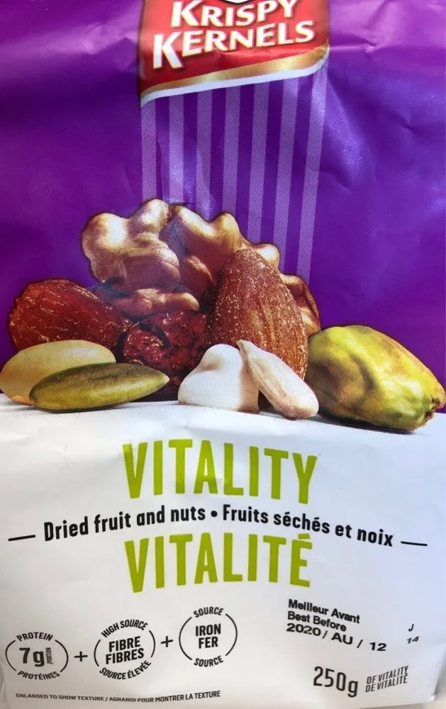Fruits séchés et noix - Vitalité