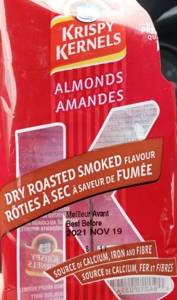 Amandes rôties a sec fumée