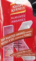Amandes rôties a sec fumée
