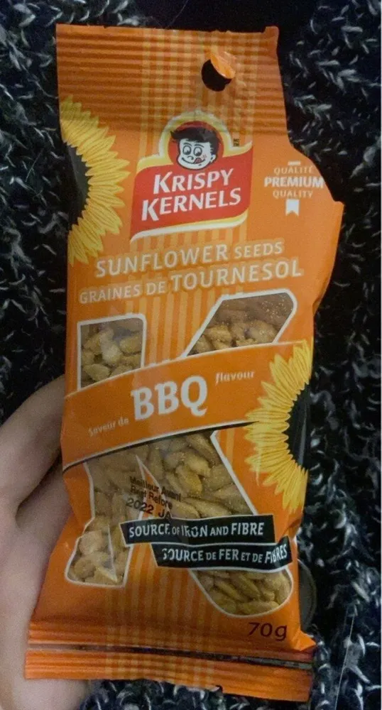 BBQ flavored sunflower seeds