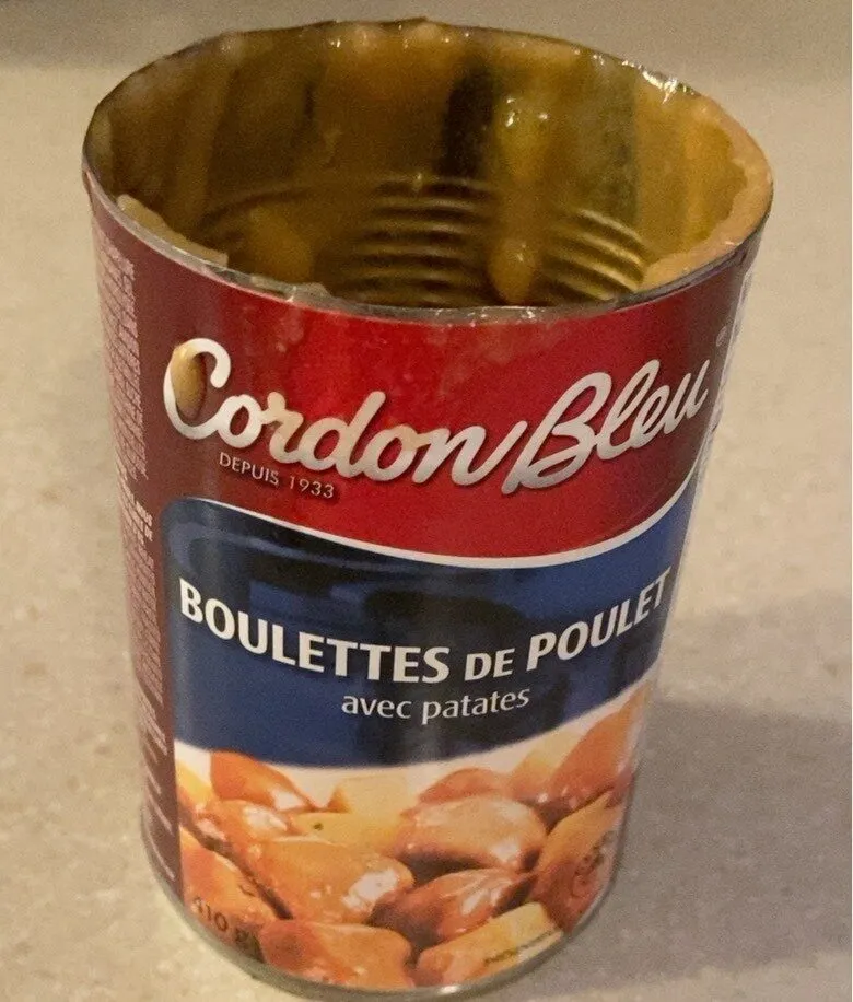 Boulettes de poulet avec patates