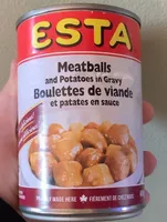 Boulette de viande & patate en sauce