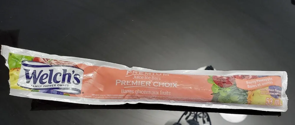 Barre glacée aux fruits