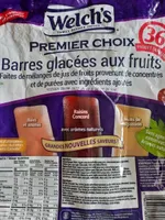 Barres glacées aux fruits