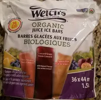 Welch's Organic Juice Ice Bars