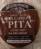 Greek style whole wheat pita