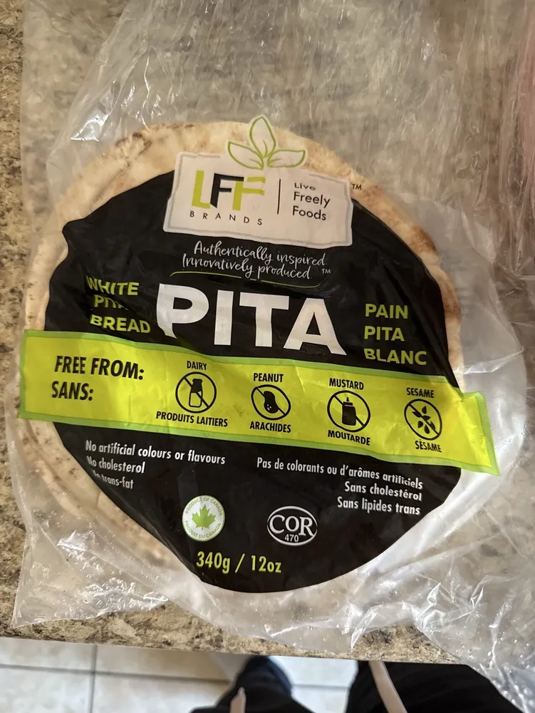 White pita bread