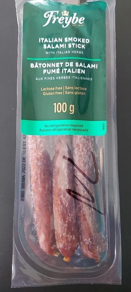 Italian smoked salami sticks