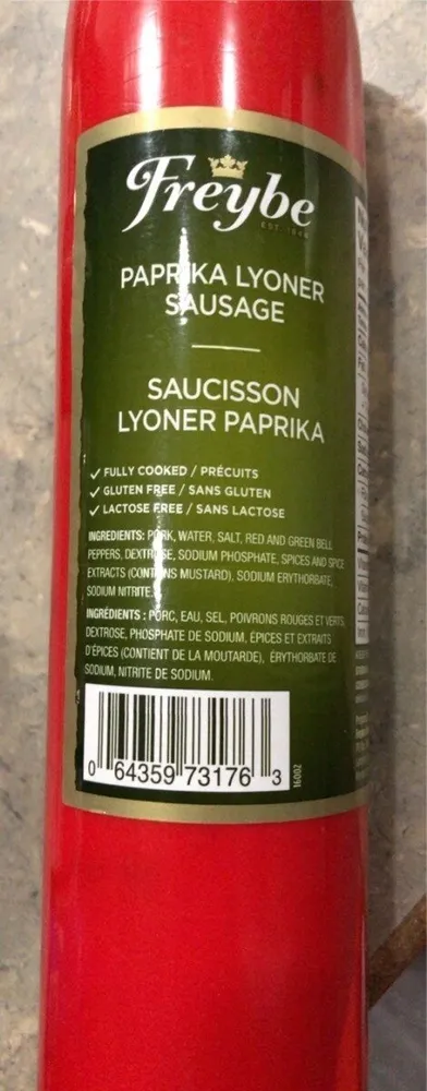 paprika lyoner sausage