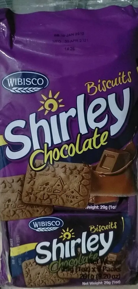 Shirley chocolat biscuits