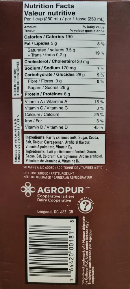 Sealtest 2% Chocolate Milk