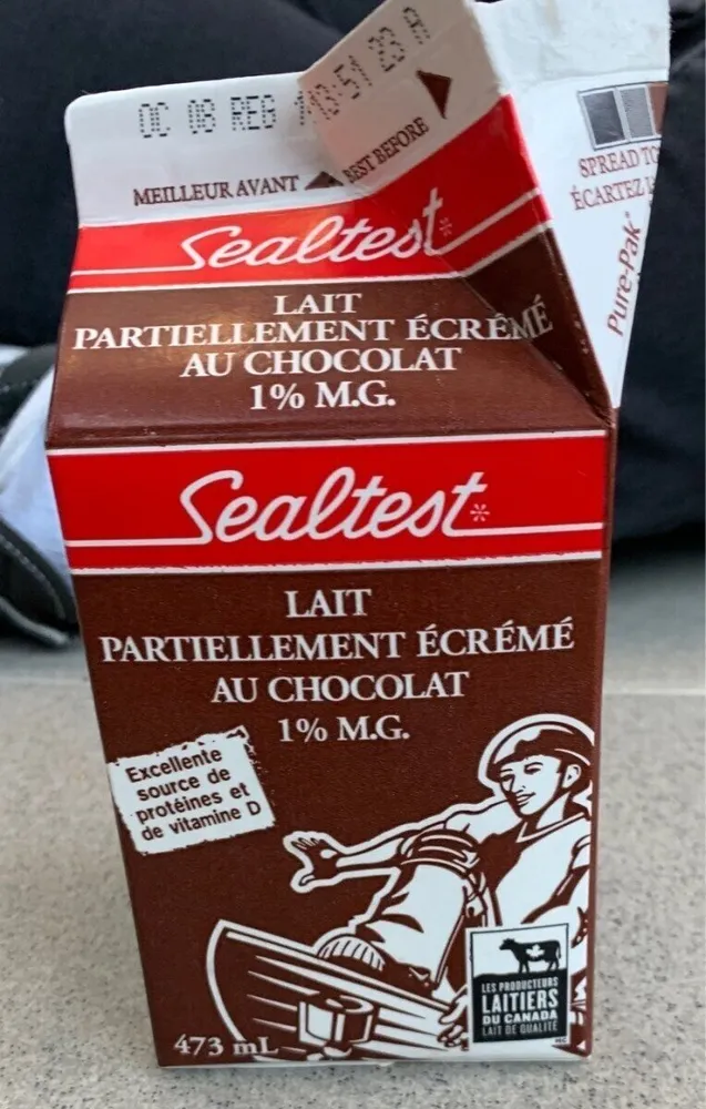 Chocolate partly skimmed milk