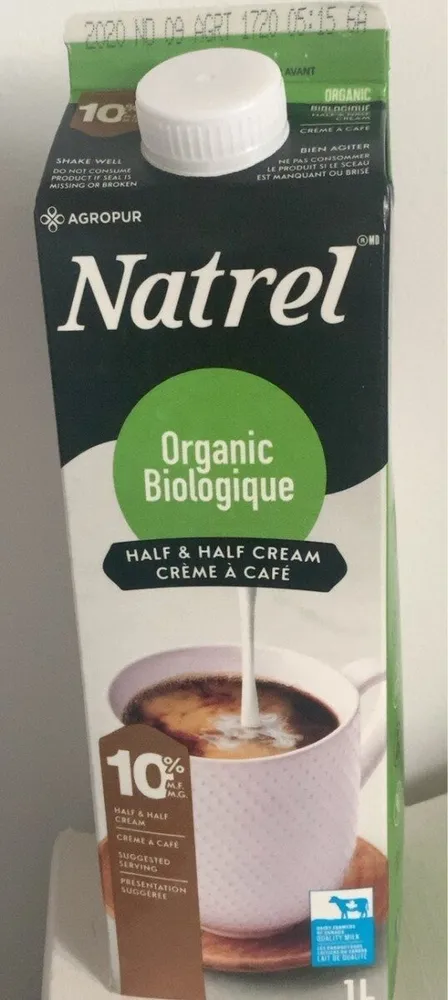 Crème à café Half & Half
