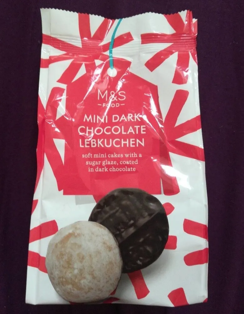 Mini dark chocolate lebkuchen
