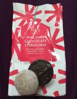 Mini dark chocolate lebkuchen