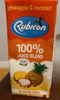 Pineapple and coconut 100 juice blend