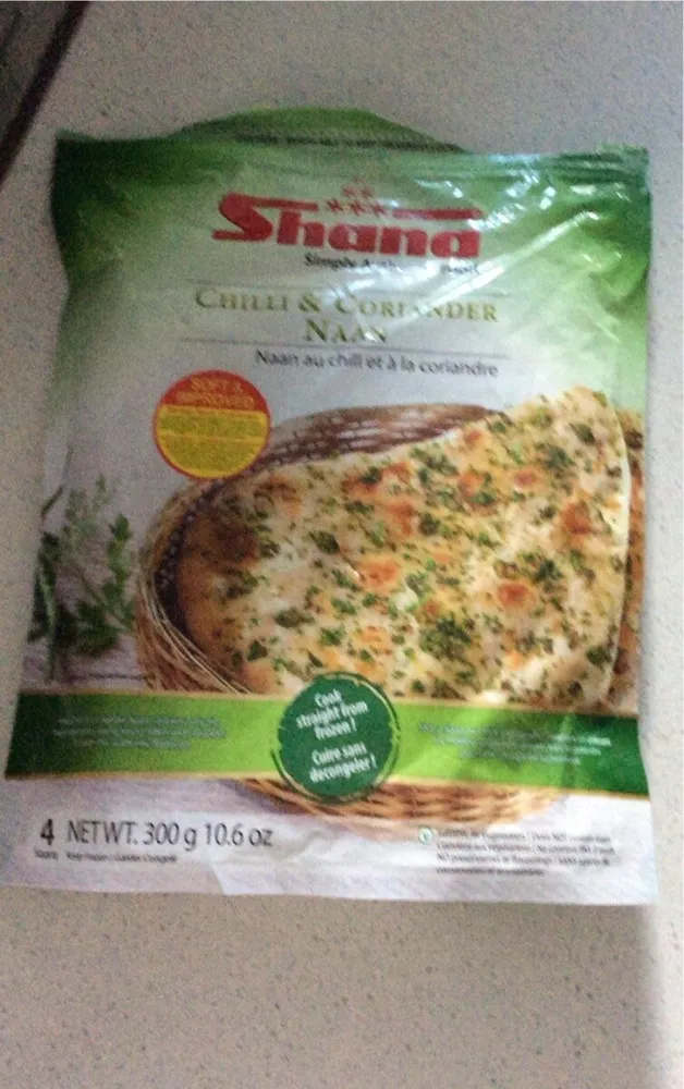 Chillin& coriander naan