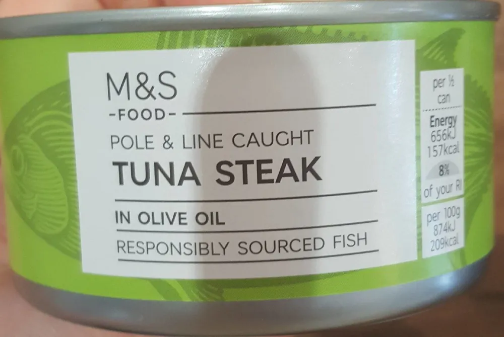 Pole and line caught tuna steak