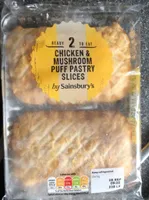 Chicken musbroom puff pastry slices