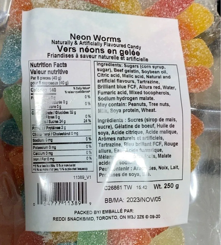 Neon worms