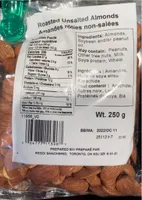 Amandes rôties non-salées
