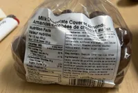 Milk chocolate covered almonds