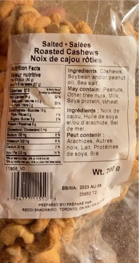 Roasted Cashews