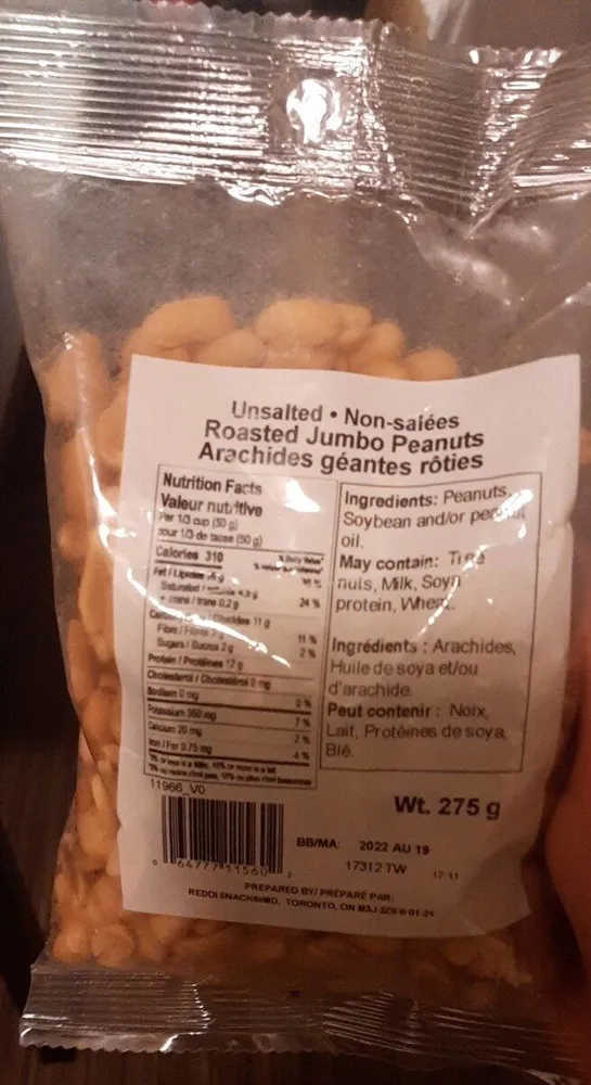 Roasted Jumbo Peanuts