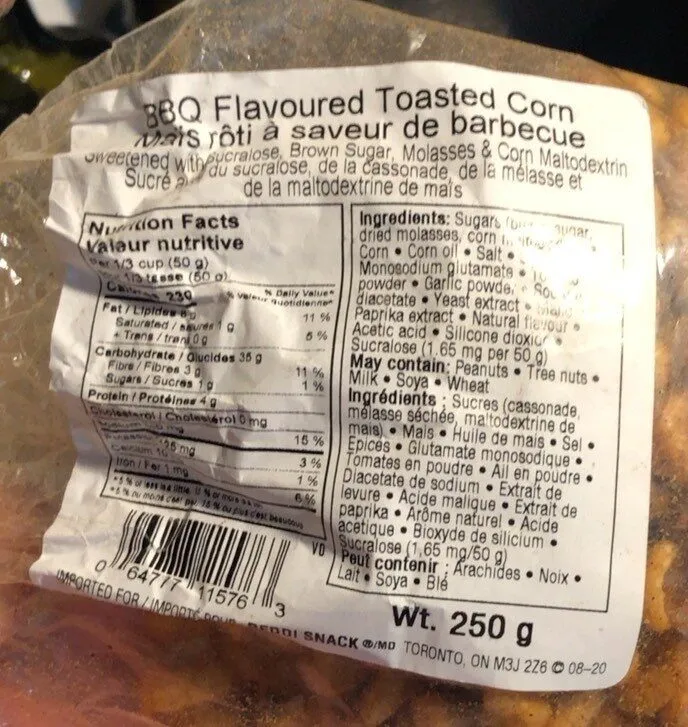 Maïs roti à saveur de bbq