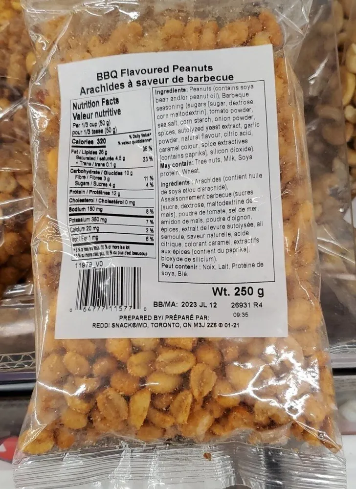 Arachide a saveur de barbecue