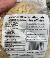 Blanched slivered almonds