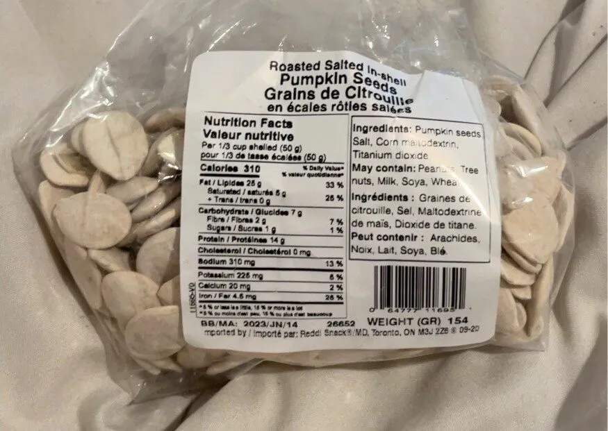 Roasted Salted in-shell Pumpkin Seeds