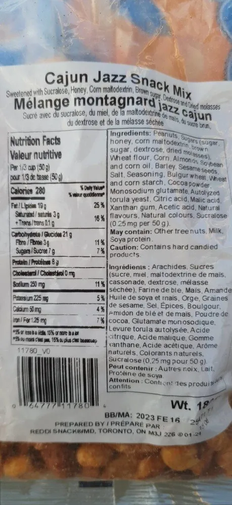 Cajun jazz snack mix