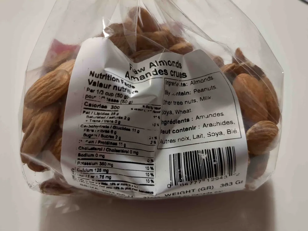 Amandes crues