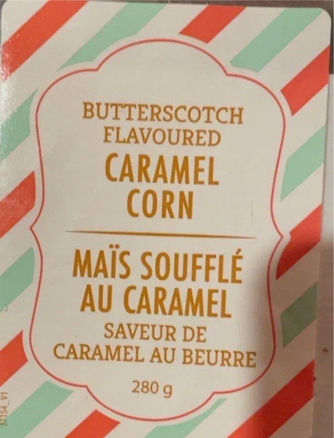 Butter scotch flavoured caramel corn
